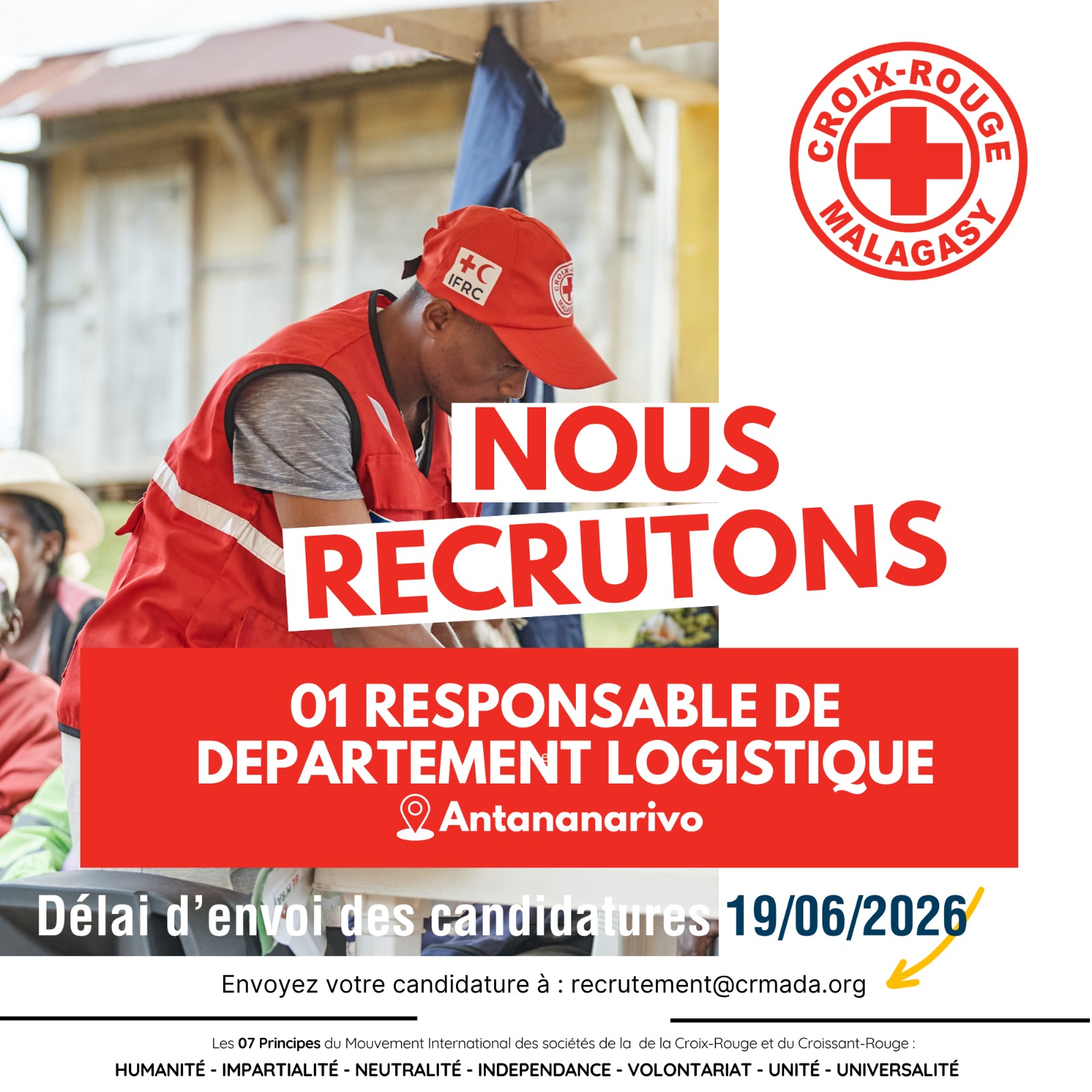 AVIS DE RECRUTEMENT RESPONSABLE DE DEPARTEMENT LOGISTIQUE